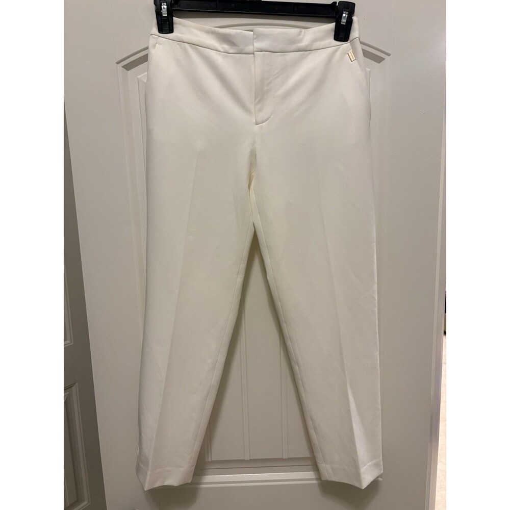 Tommy Hilfiger Cream Cropped Pants- 4